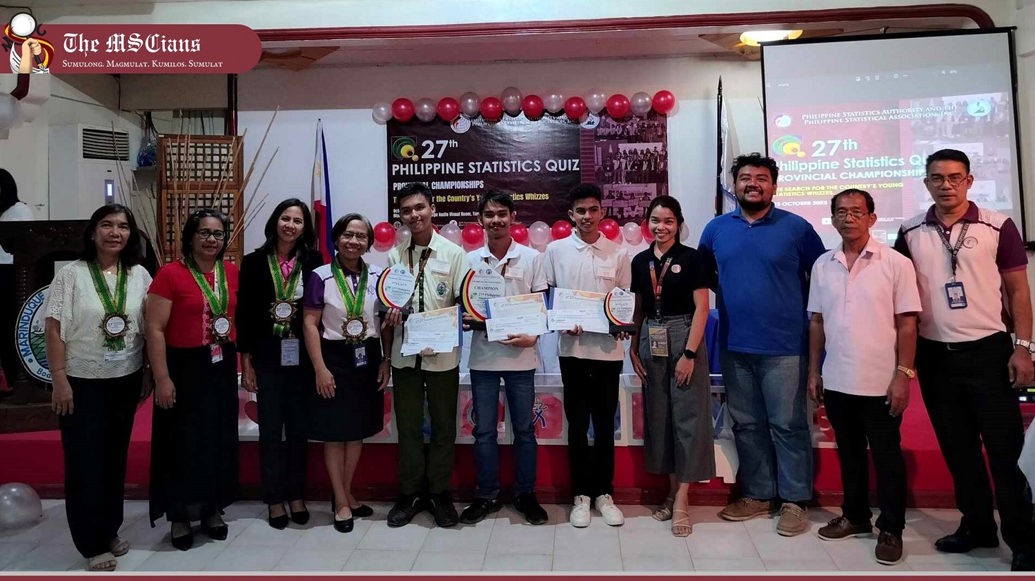27th Philippine Statistics Quiz (Provincial Championships) held on October 23 at Marinduque State College Audio Visual Room. (Photos of Peter Policarpio, The MSCians)