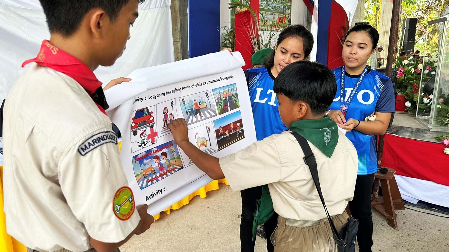 LTO conducts road safety seminar to boy scouts in Marinduque